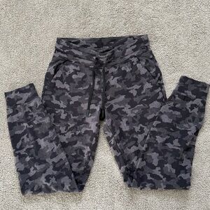 Lululemon Black & Gray Camo Joggers